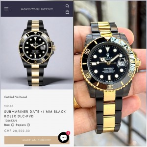 Rollex Submariner Black Gold Premium Collection
