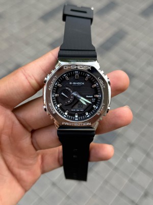 CASIIO G SHOCKK GM 2100 Silver Black