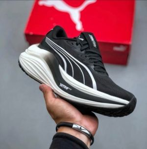  Pum_a MAGMAX X Nitro Black White Men Shoes