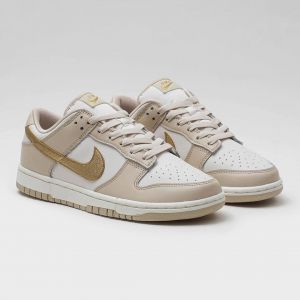 Nik_e Dunk Low Phantom Metallic Gold Men Shoes