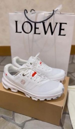 On Cloud Loewe X Cloud Venture White Running Shoes
