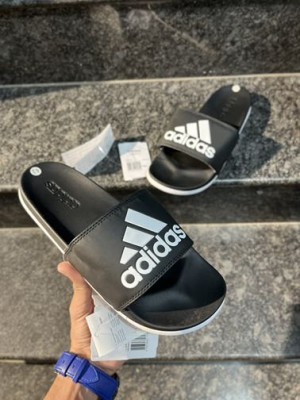 Adidass Adilette Comfort Slide Black White