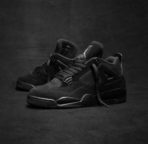 Nik_e Air Jordan 4 Black Cat Semi UA Men Shoes