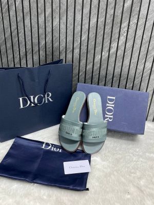 Dior_Dway_Greenish_Grey_Flats_For_Her_With_Original_Box_Carry_Bag_And_Accessories
