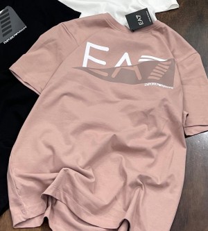 EMPORIO ARMAN_I PINK PREMIUM EA7 FRONT PRINTED TSHIRT