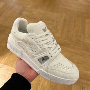 Loui s Vuitton Trainer Triple White Sneakers