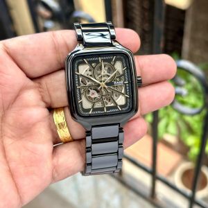 Rad_o True Square Automatic Ceramic Black-Gold