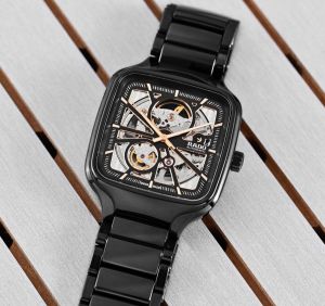 Rad_o True Square Automatic Ceramic Black-Copper
