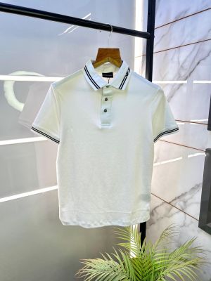 Emporio Arman_i White Polo Premium Collar Neck T-shirt F2675-W2