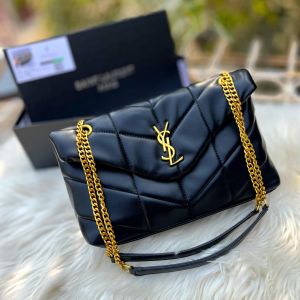 YSL SAINT LAURENT COLLEGE MEDIUM CHAIN BAG  khaki dubble box packing 5382
