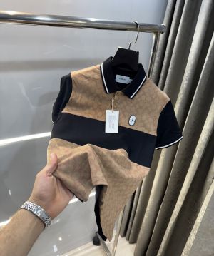 Coac h Beige Logo Work Imported Polo T-Shirt