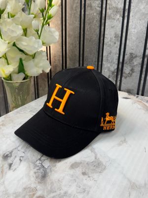 Hermes 100% Imported Front Logo Embroidery Work Dual Tone Cap.CS106