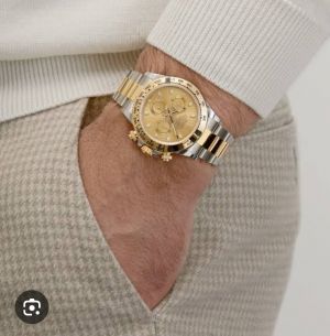 Role.x Oyster Perpetual Cosmograph Daytona champion goldwith dial stainless Steel 003