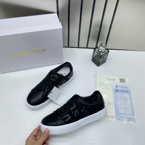 Calvin Klein Jeans Black Womens Classic Cupsole Elast Webbing Sneaker Ck 5 Black