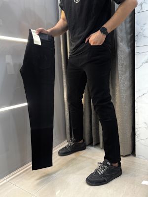 Arman i Exchange Black Embroidery Logo Imported Hyperflex Denim