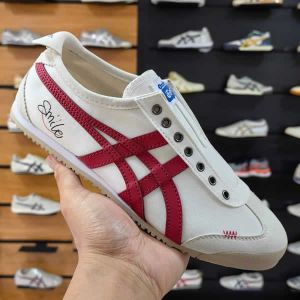 Onitsuka Tiger Mexico 66 White Red Smile Slipons