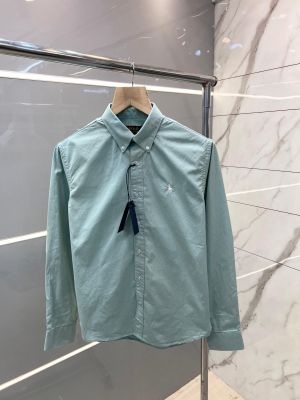 Ralph Laure n Green Premium Shirt Peach Twill Cotton Fabric With custom Branded Button Tagging and Poly Bag 2766