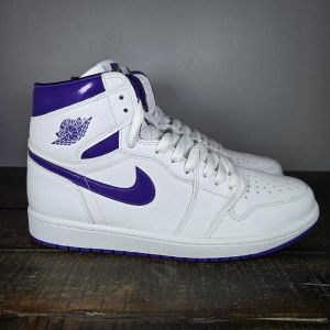  Nik_e JORDAN RETRO 1 METALLIC cOURT PURPLE Men Shoes