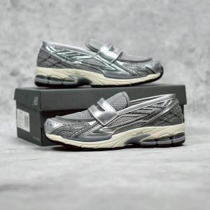 NE_W BALANCE 9060L METALLIC SILVER Loafers