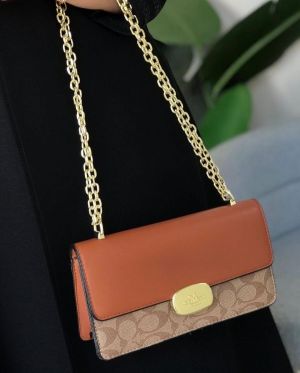 Coach_Eliza_Premium_Crossbody_Sling_Bag_With_OG_Magnetic_Gift_Box_&_Dust_Bag_(Tan_Brown-916)