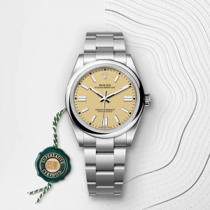 Rolexx Oyster Perpetual Beige Zr Yz