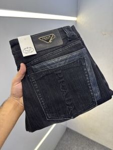 PRAD-A PREMIUM BLACK DENIM JEANS REGULAR FIT LENGHT 39