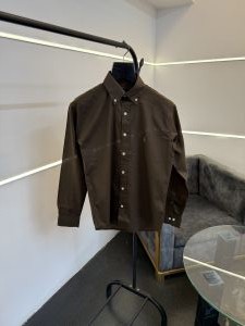 Ralphlauren pure linen imported shirt brown