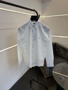 Ralphlauren pure linen imported shirt white