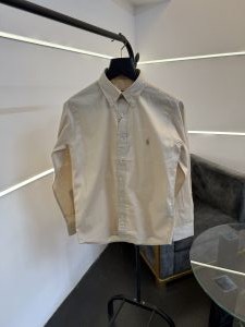 Ralphlauren pure linen imported shirt beige