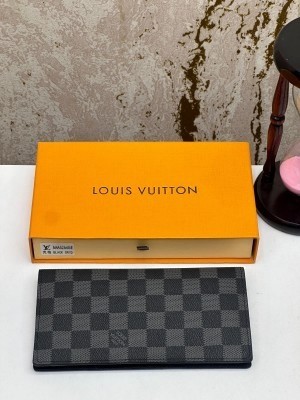 LOUIS_VUITTON PREMIUM WALLET (BLACK GRID-AAA62665)