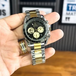 OMEG_A SPEED MASTER LIMITED EDITION SILVER GOLD (2ton) BLACK DAYAL