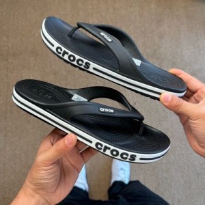 Crocss BayaBand Flip Black Pepper Legit Quality