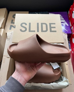 YeeZy Slide Flax Brown UA Premium Quality With Original Slide Box Tags Butter Paper StockX