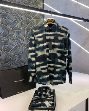 Armani_Exchange_Black_Printed_Premium_Shirt_With_Box_And_Carry_Bag_(1148)