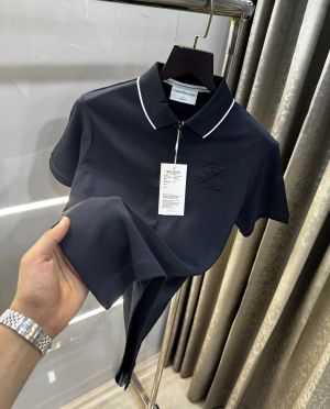 Calvin  Klein Navy Blue Patch Logo Premium Polo T-Shirt