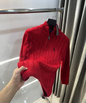 Ralph  Lauren Red Knitted Premium Pull Over