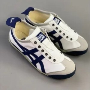 Onitsuka Tiger Mexico 66 Slip On Beige Dark Blue For Mens