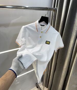 Balmai n Paris White Metal Logo Imported Polo T-Shirt