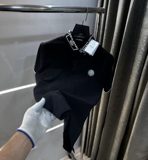 Balmai n Paris Black Collar Logo Imported Polo T-Shirt