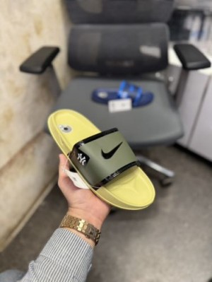 Nikee Off Court NY Olive Green Slide