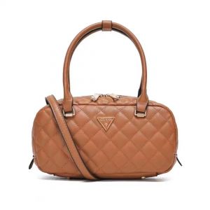Guess quilted crossbody handbag with og box(5309-brown)