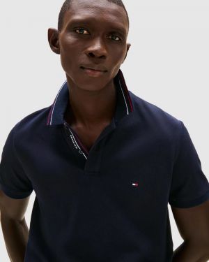 Tomm_y Hilfiger Navy Blue Premium Polo Neck Tshirt 468