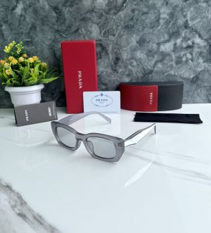 PRAD_A MILANO 35110 LUXURY EDITION GRAY WHITE FRAME GRAY GLASSES