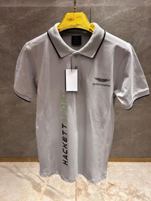HACKET_T SPORT GREY X ASTON MARTIN PREMIUM POLO