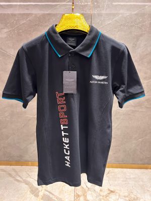 HACKET_T SPORT BLUE X ASTON MARTIN PREMIUM POLO