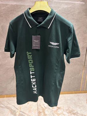 HACKET_T SPORT GREEN X ASTON MARTIN PREMIUM POLO