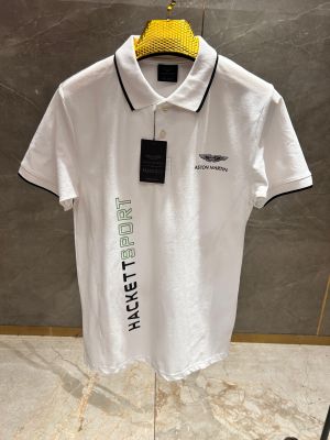 HACKET_T SPORT WHITE X ASTON MARTIN PREMIUM POLO