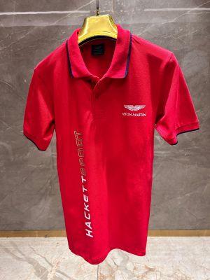 HACKET_T SPORT RED X ASTON MARTIN PREMIUM POLO