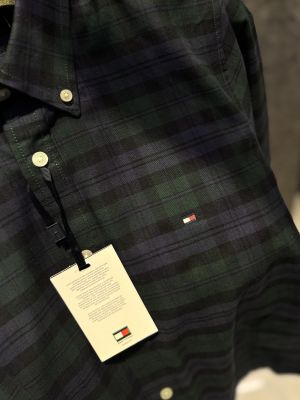 TOMMY HILFEGGER GREEN CHECKERED SHIRT