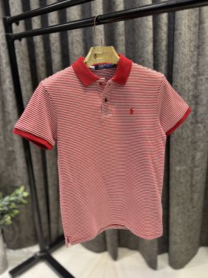 RALPH LAUUUREN POLO TSHIRT STRIPs PREMIUME REd